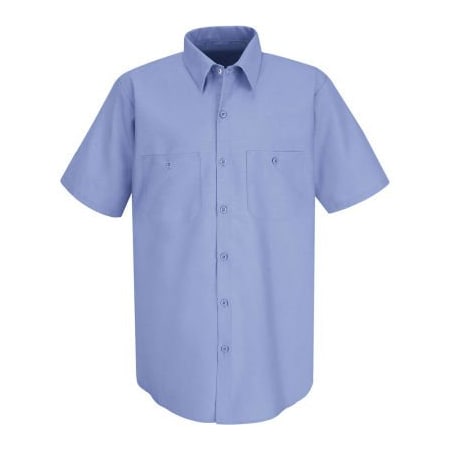Vf Imagewear Red Kap Men's Industrial Work Shirt Short Sleeve Light Blue S SP24 SP24LBSSS